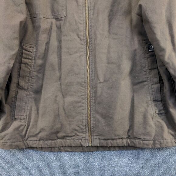 Dri-Duck Men's Field Jacket XL Long Sleeve Brown Sherpa Lined Full Zip Cotton - Picture 7 of 13